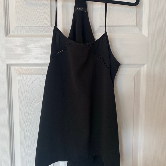 Vila | Black flowery top - Picture 4 of 5